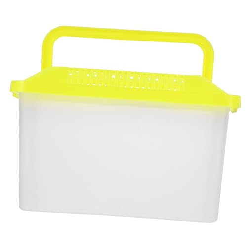 3pcs Plastic Turtle Fish Tank Hamster Cages Plastic Handheld Fish Tank Aquarium Divider Lizards Terrarium Tank Pet Lizard Habitat Pen Turtle Tank Large - color: Random Colorx3pcs, size: 15x11cmx3pcs