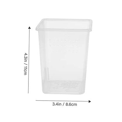 Amosfun 9pcs Spider Breeder Boxes Transparent Small Enclosures for Tarantula and Scorpion Incubation Feeding Tanks Ventilation for Reptile Habitats
