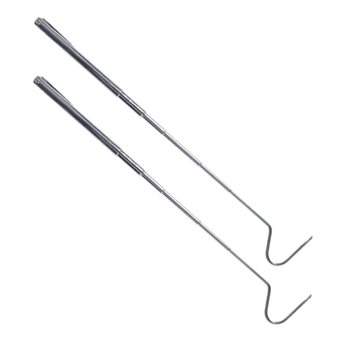 GANAZONO 2pcs Snake Catching Hooks Snake Grabber Tool for Handling and Catching Reptiles Ideal for Outdoor Use and Emergency Situations