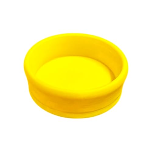 Reusable Gecko Ledge Feeder Cup Inserts – 3D Printed Eco-Friendly Plastic, 1.5” & 2” Sizes, Compatible with Magnetic & Suction Cup Reptile Feeding Ledges (Yellow, 2 INCH) - color: Yellow, size: 2 INCH