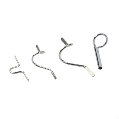 Fly Rod Guide Replacement Kit Stainless Steel Fishing Eyelets with Tip Top Snake Stripper Guides Hook Keeper for Rod Building Repair