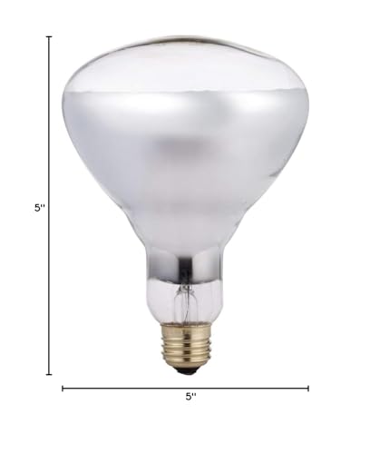 Philips BR40 Heat Lamp Light Bulb: 250-Watt, Infrared, E26 Medium Screw Base