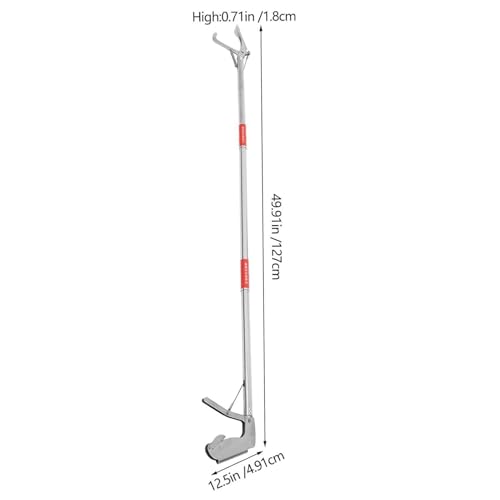 Snake Tongs - Stainless Steel Foldable Crab Catching Pliers, Heavy Duty Trash Grabber Reacher Tool | Multi Purpose Reptile Grabber and Pick Up Stick for Homeowners Ranchers Shelter Staff, 40-Inch