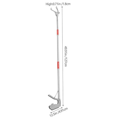 Snake Tongs - Stainless Steel Foldable Crab Catching Pliers, Heavy Duty Trash Grabber Reacher Tool | Multi Purpose Reptile Grabber and Pick Up Stick for Homeowners Ranchers Shelter Staff, 40-Inch