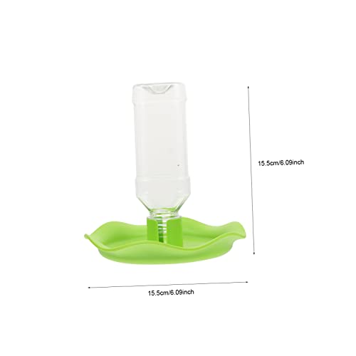VANZACK 2sets Lizard Water Feeders Reptile Drinking Tools Easy to Clean Water Containers for Turtles Snakes Geckos and Other Reptiles Green