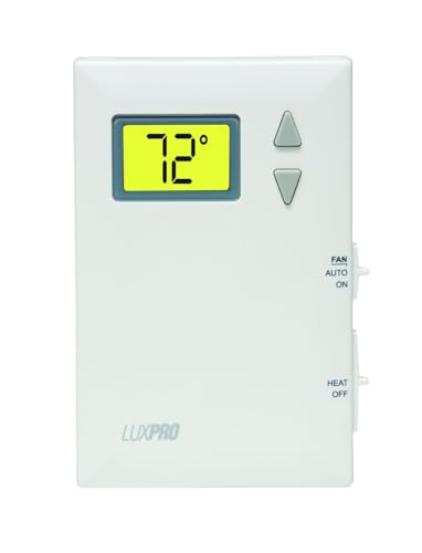 Lux Pro PSD010BF Digital Non-Programmable Thermostat for Home, Heat only with Fan - style: PSD010BF