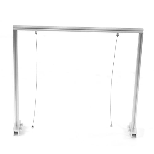 Adjustable Reptile Lamp Stand Aluminium Alloy Hanging Light Holder for Turtle Tank Fish Aquarium with Reinforced Base