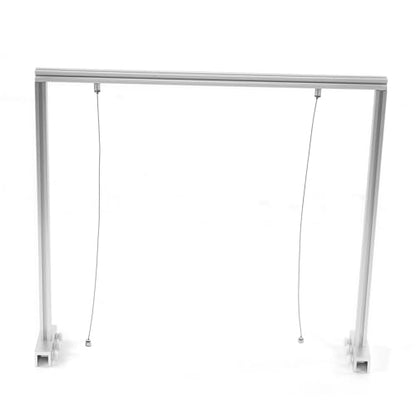 Adjustable Reptile Lamp Stand Aluminium Alloy Hanging Light Holder for Turtle Tank Fish Aquarium with Reinforced Base