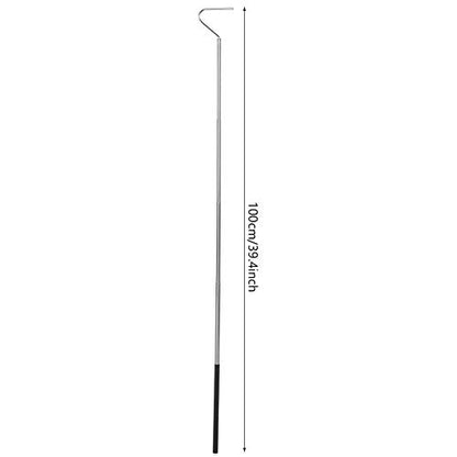 Snake Hook, YOUTHINK Stainless Steel 26.8in-39.5in Telescopic Snake Tong Reptile Grabbe with Wide Jaw Handling Tool Comfortable Grip Handle for Catching Controlling or Moving Snakes