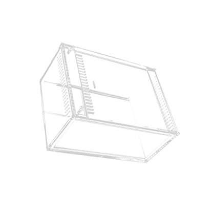 Mipcase 1pc Transparent Reptile Breeding Box Durable Terrarium Container for Snakes Lizards and Frogs Easy to Clean Spacious Habitat for