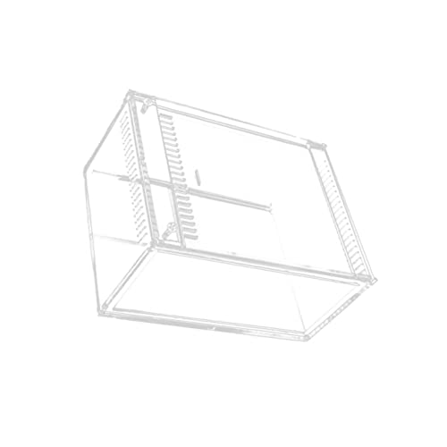 Mipcase 1pc Transparent Reptile Breeding Box Durable Terrarium Container for Snakes Lizards and Frogs Easy to Clean Spacious Habitat for