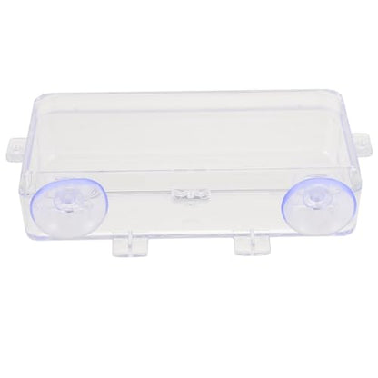 DOITOOL Gecko Feeder Suction Cup Feeding Box Reptile Food Water Basin Anti-Escape Suction Bowl for Lizards and Geckos Terrarium Use