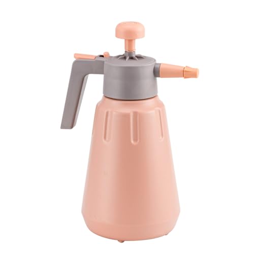 Handheld Garden Pump Sprayer, 0.5Gallon/68oz Garden & Lawn Pressure Spray Bottle with Adjustable Nozzle for Plant Spraying/Home Cleaning/Car Washing Capacity 2L (Salmon Pink) - color: Salmon Pink