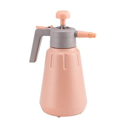 Handheld Garden Pump Sprayer, 0.5Gallon/68oz Garden & Lawn Pressure Spray Bottle with Adjustable Nozzle for Plant Spraying/Home Cleaning/Car Washing Capacity 2L (Salmon Pink) - color: Salmon Pink