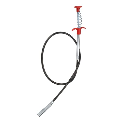 HARFINGTON Flexible Grabber Claw Pick Up Tool 0.47" Dia. 35" 4 Claws Stainless Steel Cleaning Hook Unclog Sink Sewer Hair Drain Cleaner Tool Sink Unclogger for Toilet Bathtub Sewer - size: 35"