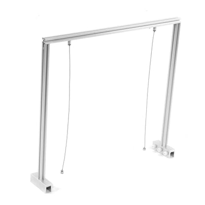 Adjustable Reptile Lamp Stand, Aluminum Alloy Hanging Light Holder for Turtle Tank Fish Aquarium, with Reinforced Base and Groove Design for Heating Lamps