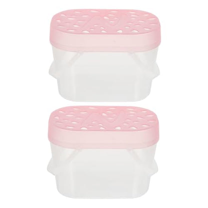 TOYANDONA 2pcs Turtle Cases Reptile Carrying Boxes for Small Pets Convenient Outdoor Pet Accessories Lightweight and Easy to Carry - color: Pink
