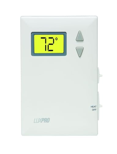 Lux Pro PSD010B Mechanical Non-Programmable Thermostat; 1 Heat Only; Without Fan; Batteries Included - style: PSD010B