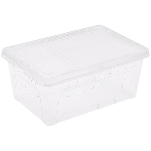 Reptile Terrarium with Ventilation for Small Animal Housing and Habitat - size: 27.5x19x12 cm