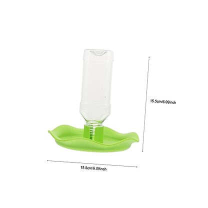 POPETPOP 2-Pack Reptile Water Food Feeders Fence Plastic Turtle Lizard Drinking Bowls Crawling PET Supplies