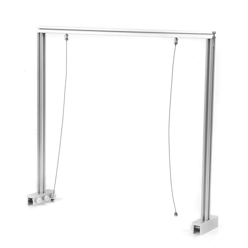 Reptile Lamp Stand, Adjustable Aluminium Alloy Hanging Lamp Holder for Turtle Tank Fish Tank, Reptile Light Bracket with Reinforced Base for Aquariums up to 19mm Glass