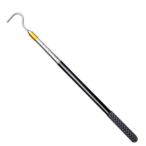 Light Weight Awning Opener Poles Stainless Steel Pull Rod Snake Hook Telescopic Catcher Tool for Easy to Setups