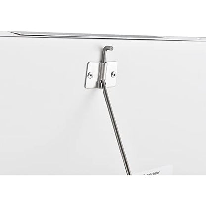 Global Industrial Under the Desk Radiant Panel Heater with Adjustable Thermostat, 170W, 120V, Compact Design, Floor Mount, 22-7/16"W x 14-14/16"H, White
