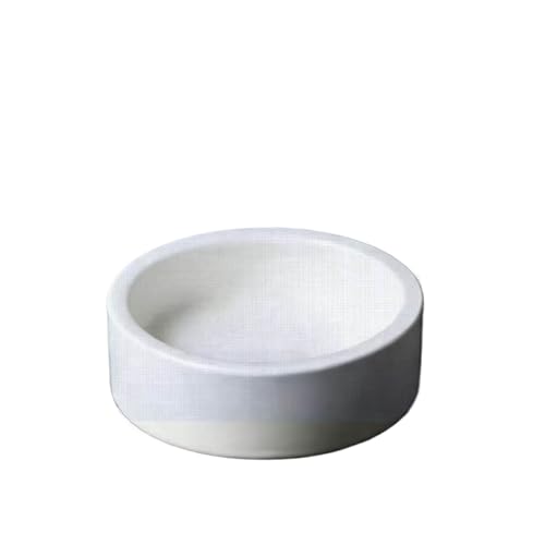Ceramic Reptile Feeding Bowl Anti-Escape Worm Dish Lizard Gecko Bearded Dragon Food Water Bowl Terrarium Habitat Decor - size: Large