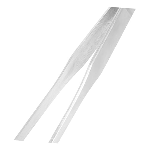 UKCOCO 2pcs Stainless Steel Aquarium Tweezers Rubber Tips Curved Feeding Tongs for Reptiles for Terrarium and Snake Feeding Lightweight and Easy to Handle