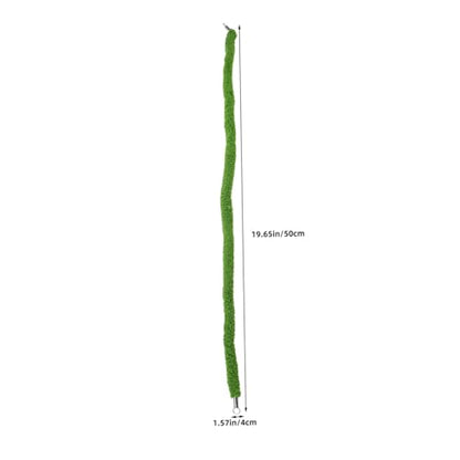 Reptile Climbing Vine Rope 50cm Flexible Faux Moss Vine Swing for Terrarium Habitat Decor Suitable for Jumping Spiders Bearded Dragons and Chameleons