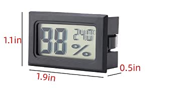 Mini Hygrometer Thermometer Digital Temperature Humidity Meter Built in Probe Aquarium Thermometer for Homes