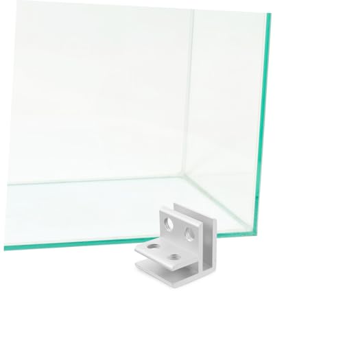 BESPORTBLE 1set Alloy Glass Clamp Holder for Thick Glass Quick Installation Flowerpot Buckle for Fish Tank Terrarium and Garden Planter Box and Elegant Design