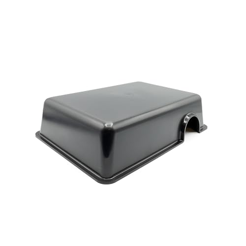 Pangea Reptile Hide Box (C- Medium), Black - size: C- Medium