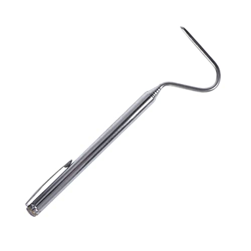 ABOOFAN 3pcs Stainless Steel Snake Hook Retractable Snake Tool for Reptile Pet Supplies Long Hooks for Hanging
