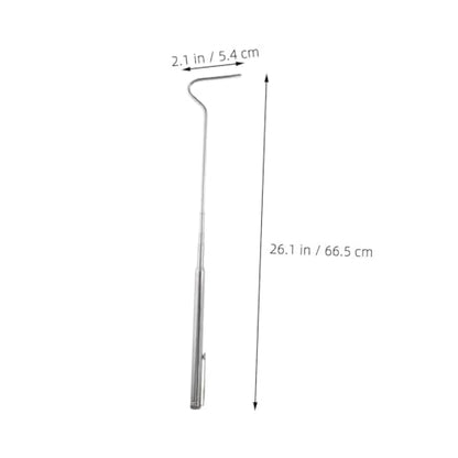 Totority Portable Stainless Steel Snake Hook and Retractable Reptile Handling Tool for Safe Snake Catching and Outdoor Adventures