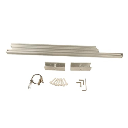 Adjustable Reptile Lamp Stand, Aluminium Alloy Hanging Lamp Holder for Turtle Tank and Fish Aquarium, with Reinforced Base and Groove Design for Heating Lamps