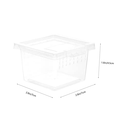 Transparent Reptile Feeding Terrarium Case Durable Breeding Box for Snakes Spiders Lizards and Crabs Spacious Observation Habitat for Pet Display and Care