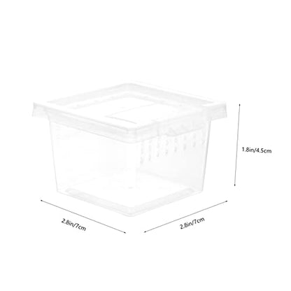Transparent Reptile Feeding Terrarium Case Durable Breeding Box for Snakes Spiders Lizards and Crabs Spacious Observation Habitat for Pet Display and Care