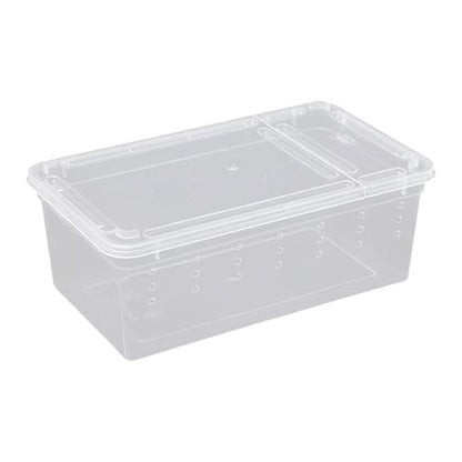 Reptile Breeding Case Feeding Box Transparent Transport Hatchling Cage Lightweight PP Material Suitable for breeding Reptiles Outdoor, Style D - size: Style D