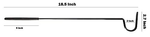 Reptile Hook 18.5" Premium Quality Rubber Non Slip Handle Pink Snake Hook Tools