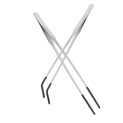 Artibetter 2Pcs Reptile Feeding Tongs with Rubber Tips Stainless Steel Tweezers for Snake Gecko Lightweight Aquarium Tools for Safe and Easy Pet Feeding