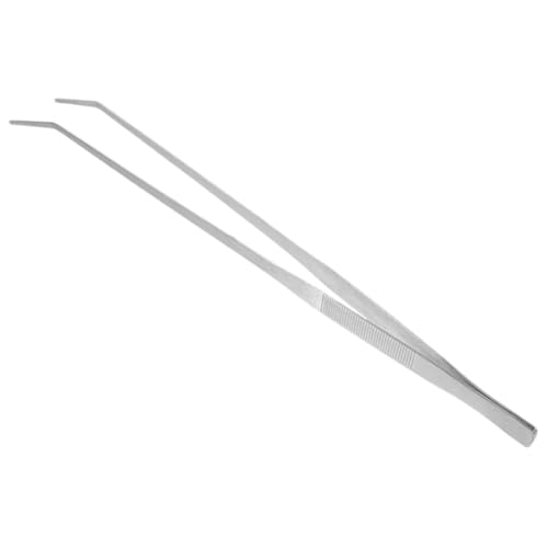 TOYANDONA Aquascaping Tweezers Long Tweezers for Fish Bone Reptile Feeding Tongs Precision Stainless Steel Fish Tank Tools
