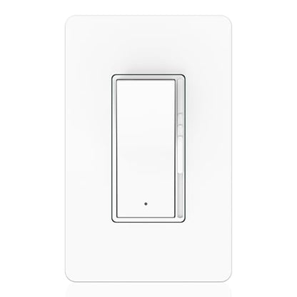 ThunderWay Decorator Digital Dimmer Light Switch with Indicator, Single Pole/ 3-Way for 300W Dimmable LED, CFL and 700WIncandescent Bulbs Screwless Wall Plate Included ETL Listing White 1PACK