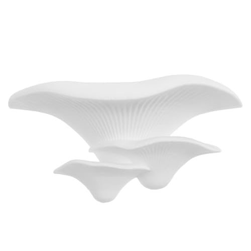 Mushroom Reptile Ledge Floating Shelf with Suction Cup Betta Fish Hammock Terrarium Tank Accessories for Gecko Frog Wall Plants Decor 5.07X2.59X2.36In