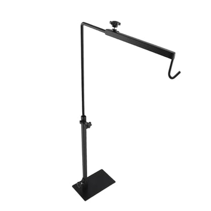 Adjustable Landing Light Lamp Stand Bracket for Pet Reptiles, Metal Landing Light Stand with Fixed Wire Casing, Sturdy and Durable Landing Lamp Bracket for Tortoise Centipede Spide