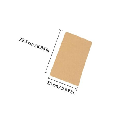 Yardwe Reptiles Box Paper Mat 50 Sheets Kraft Disposable Cushion Pad for Breeding Box Bottom Liner Suitable for Reptile Raising and Feeding Supplies