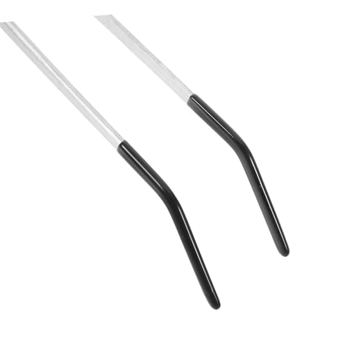 Veemoon 2Pcs Heavy Duty Stainless Steel Reptile Feeding Tweezers with Gentle Rubber Tips Curved Tongs for Safe and Easy Feeding of Snakes Lizards Other Reptiles Portable