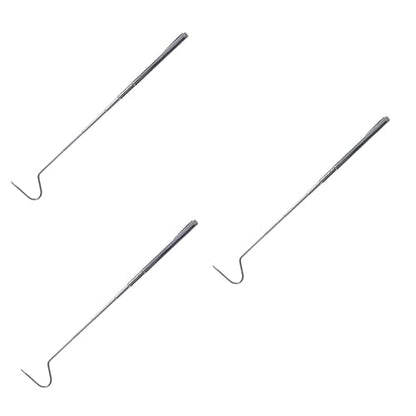 ABOOFAN 3pcs Stainless Steel Snake Hook Retractable Snake Tool for Reptile Pet Supplies Long Hooks for Hanging