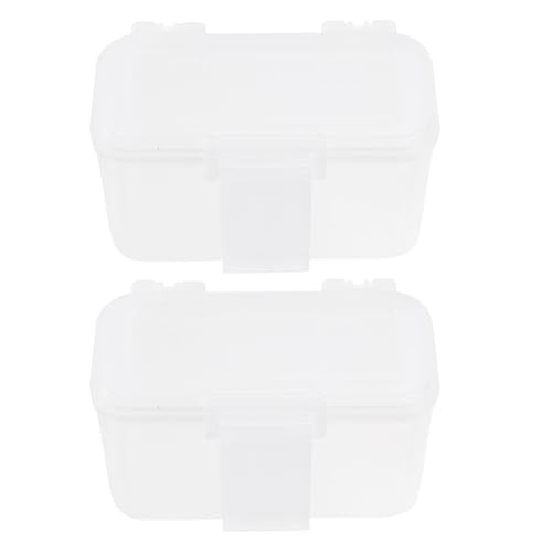 2pcs Breeding Box Portable Worm Bait Box Reptiles Breeding Lock Lid Buckle Design