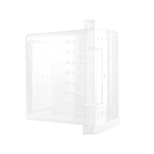 Ipetboom Reptile Breeding Box Transparent Pet Display Container for Lizard Gecko Scorpion and High-Temperature Breathable for Comfortable Habitat